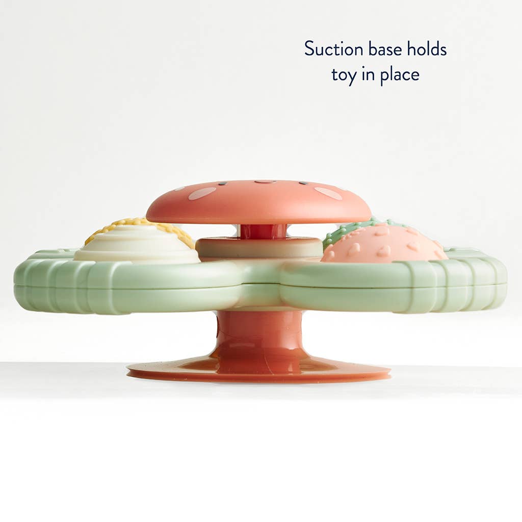 Itzy Ritzy Itzy Pop & Whirl™ Bath & Travel Toy - Strawberry Suction Base holds toy in place