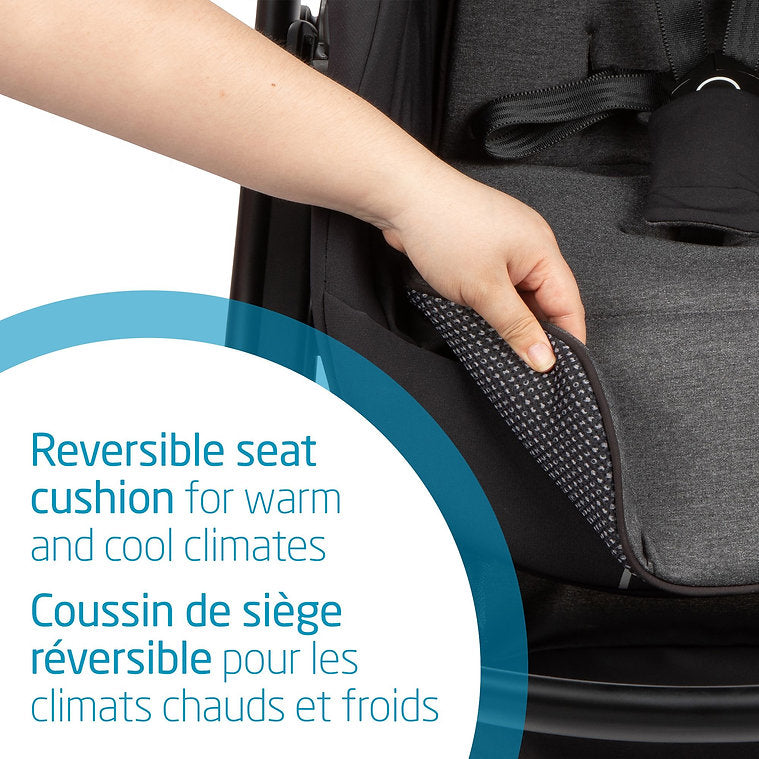 Maxi-Cosi Lila Stroller - Essential Black Reversible Seat