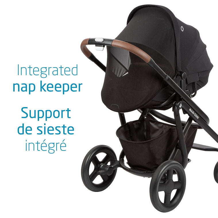 Maxi-Cosi Lila Stroller - Essential Black Integrated Nap Keeper