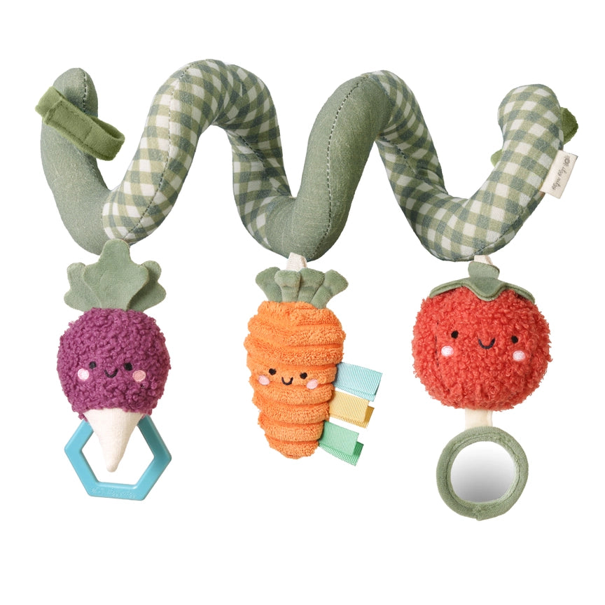 Veggie - Itzy Ritzy Itzy Bitzy Spiral Car Seat Activity Toy