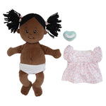 Manhattan Toy Love, Stella Doll - Brown with Black Pigtails - Doll with Included Accessories