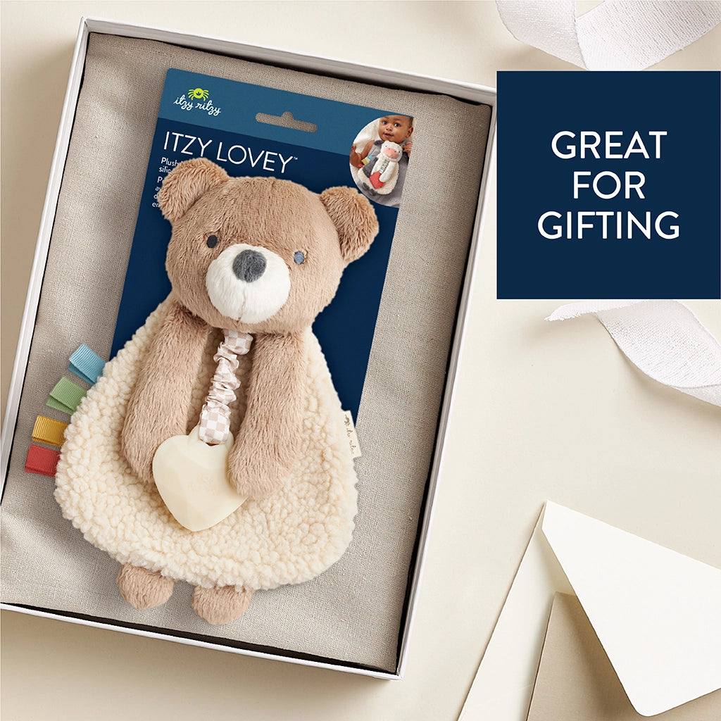 Theo the Bear - Itzy Ritzy Itzy Friends Lovey™ Plush Toy Giftable Packaging