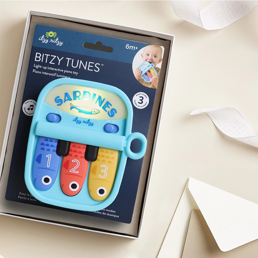 Itzy Ritzy Bitzy Tunes™ Musical Piano Toy - Sardines - Giftable Packaging