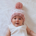 Huggalugs Fairisle Rosy Beanie Hat Lifestyle 3