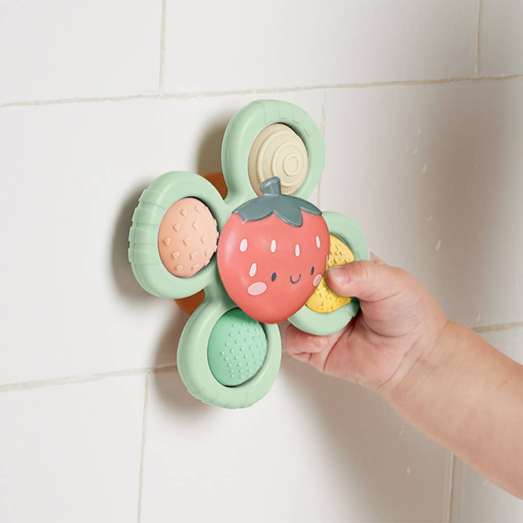 Itzy Ritzy Itzy Pop & Whirl™ Bath & Travel Toy - Strawberry Lifestyle 2 in the Bath