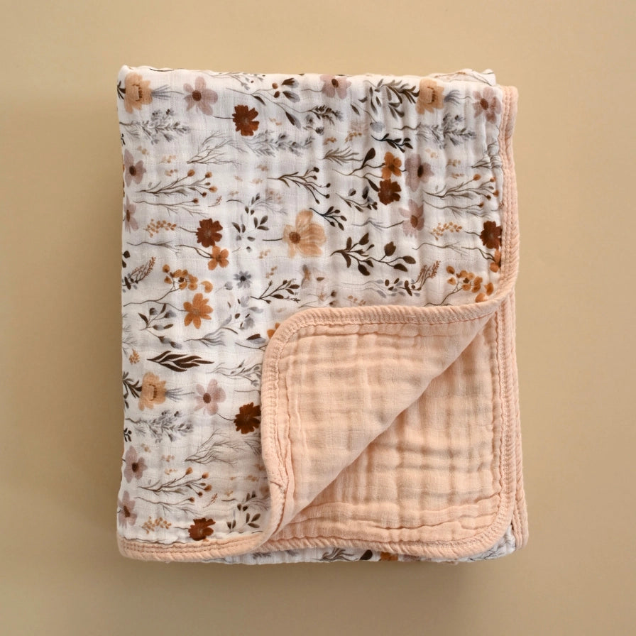 Minika 6-Layer Muslin Cotton Quilt - Wildflowers