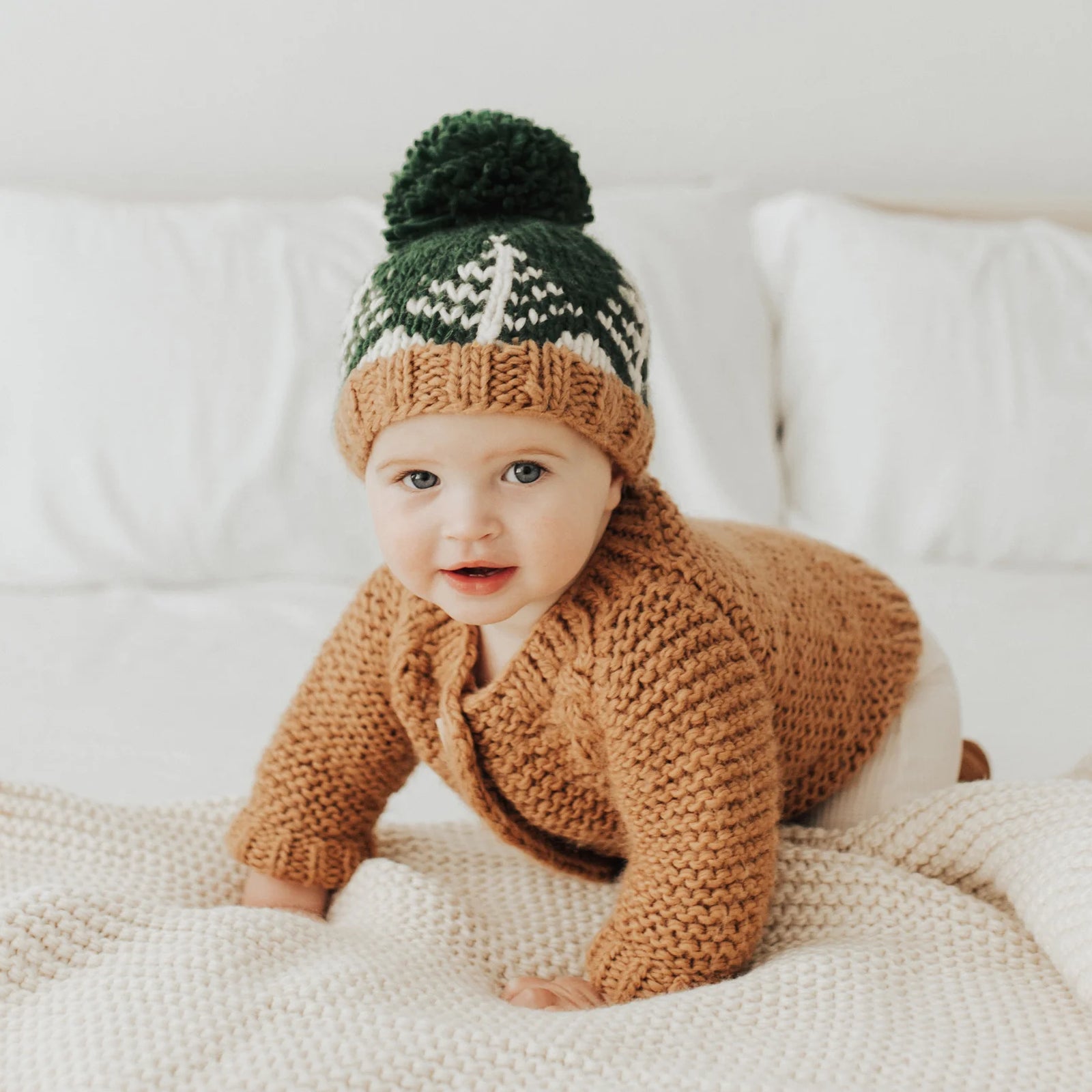 Loden Green - Huggalugs Forest Beanie Hat