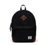 Herschel Heritage Kids Backpack - Black/Saddle Brown 20L