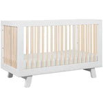 White/Washed Natural - Babyletto Hudson 3-in-1 Convertible Crib