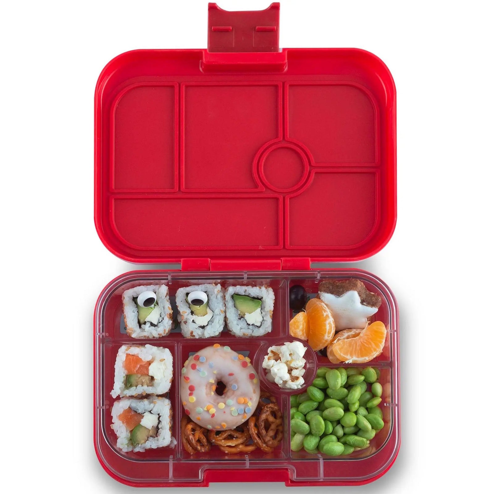 Yumbox Original 6-Compartment Food Tray - Roar Red/Rocket Tray