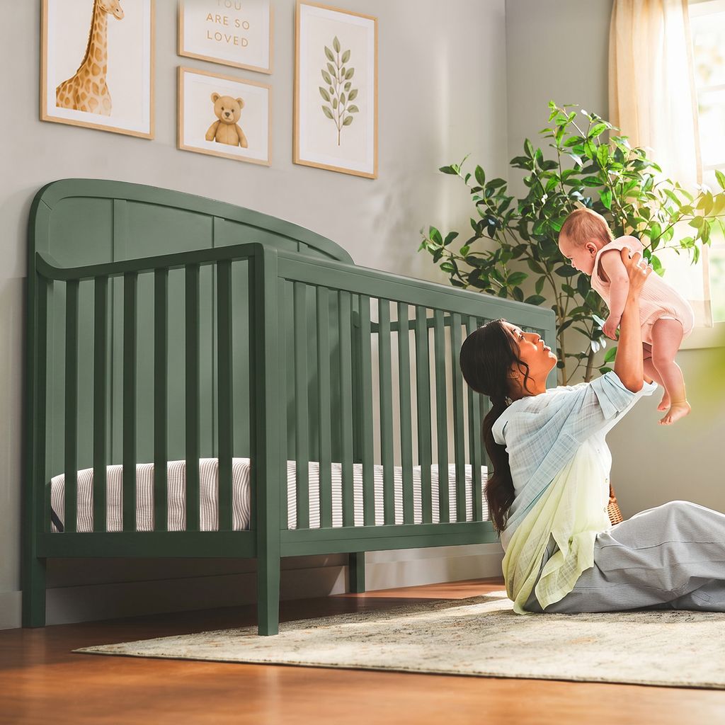 Little Seeds Briar Headboard 6-in-1 Convertible Crib Lifestyle 1