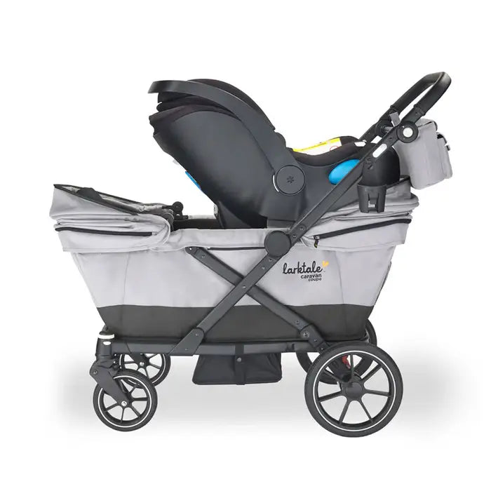 Larktale Caravan Coupe Quad V2 Stroller Wagon - Newborn Compatible with Sold Separately Car Seat Adapters