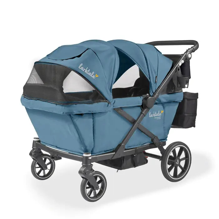 Seaford Blue- Larktale Caravan Coupe Quad V2 Stroller Wagon