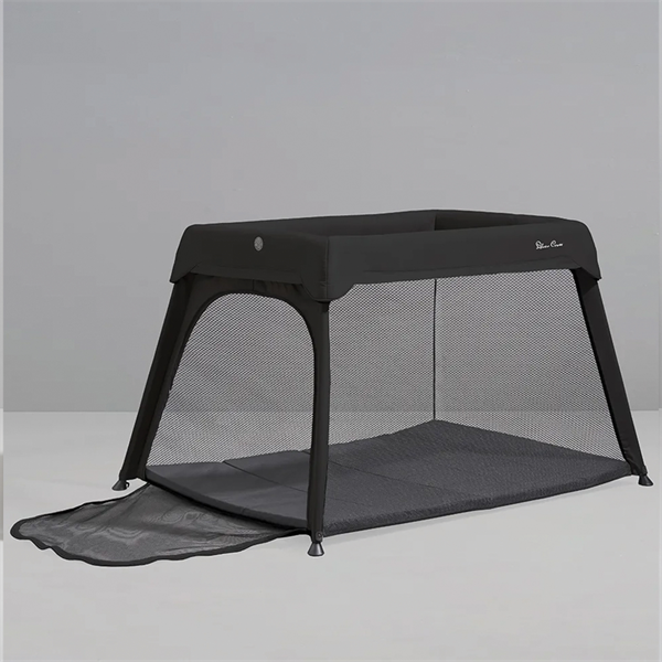Silver Cross Slumber Travel Crib - Carbon Playard with Zip Door