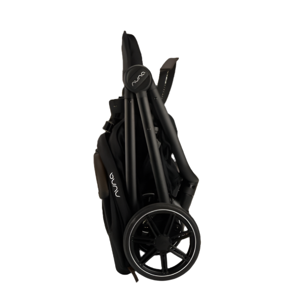 Nuna TRVL lx Stroller - Caviar Folded