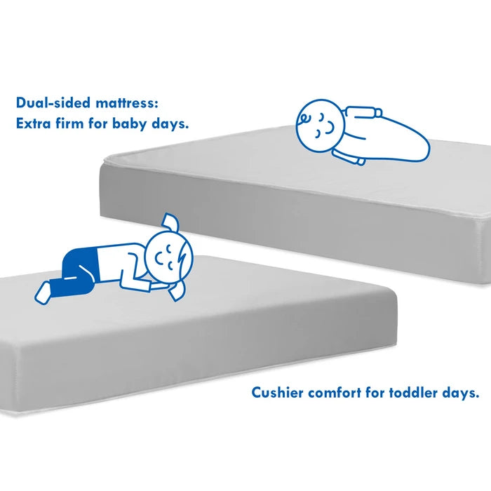 DaVinci Deluxe Coil Dual-Sided Waterproof Crib & Toddler Mattress Dual Sided Comfort