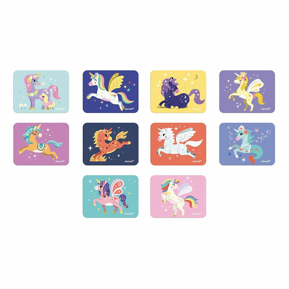 Janod Magneti'book - Unicorns Cards