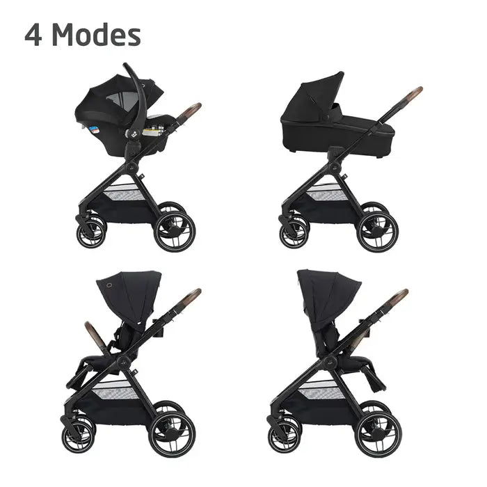 Maxi-Cosi Oxford Stroller & Mico Luxe+ Travel System + Oria Bassinet Bundle