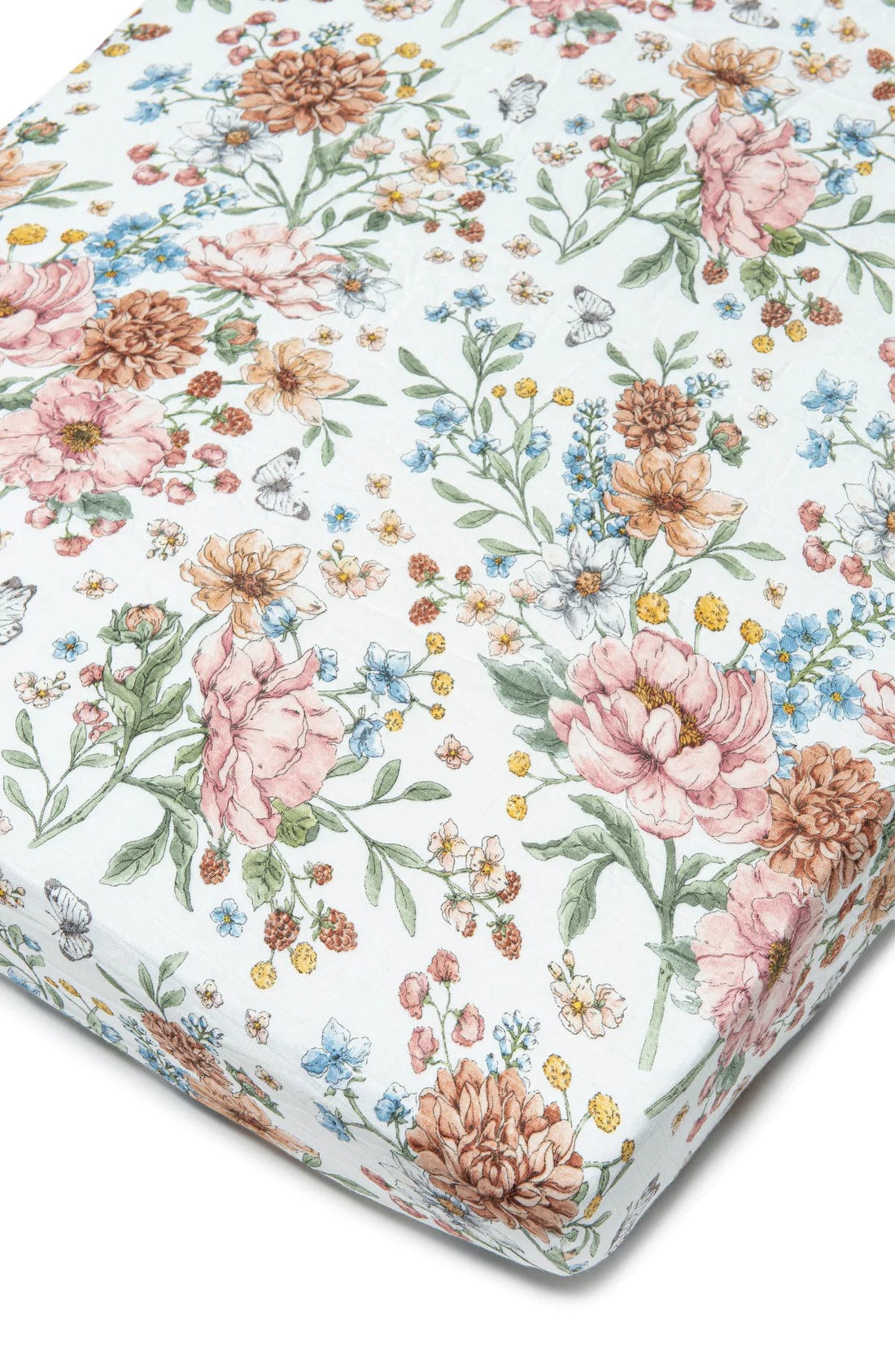 Loulou Lollipop Fitted Crib Sheet - Secret Garden