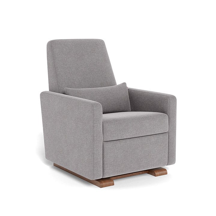 Monte Design nursing chair Pebble Grey / Walnut (+$250) Monte Design Grano Glider Recliner - Performance