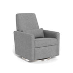 Monte Design nursing chair Pepper Grey Weave / Stainless Steel Swivel (+$250) Monte Design Grano Glider Recliner - Performance
