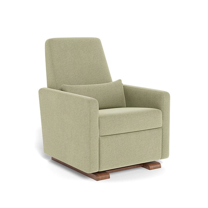 Monte Design nursing chair Sage Green / Walnut (+$250) Monte Design Grano Glider Recliner - Performance