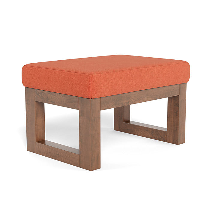 Monte Design ottoman orange microfibre / walnut Monte Design Joya Ottoman - Premium