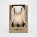 MOONIE Organic Humming Bunny with Lamp - Sand Lifestyle Boxed