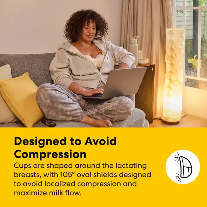 Medela Motion InBra Double Wearable Breast Pump - Comfortable & Maximizes Airflow