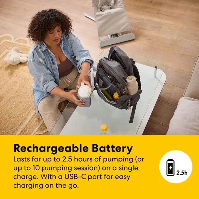 Medela Motion InBra Double Wearable Breast Pump - Rechargeable Battery