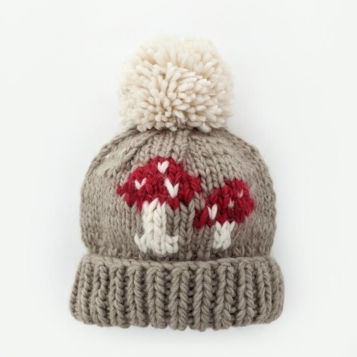 Pebble - Huggalugs Mushroom Beanie Hat