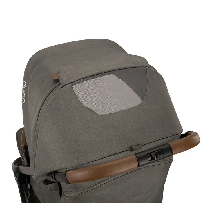 Nuna TRVL lx Stroller - Granite Peek-A-Boo Window with Mesh