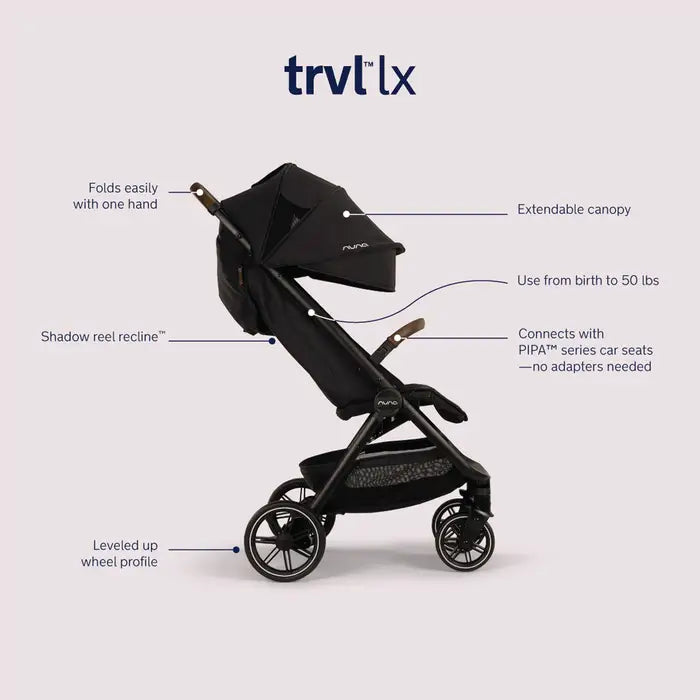 Nuna TRVL lx Stroller - Granite Features