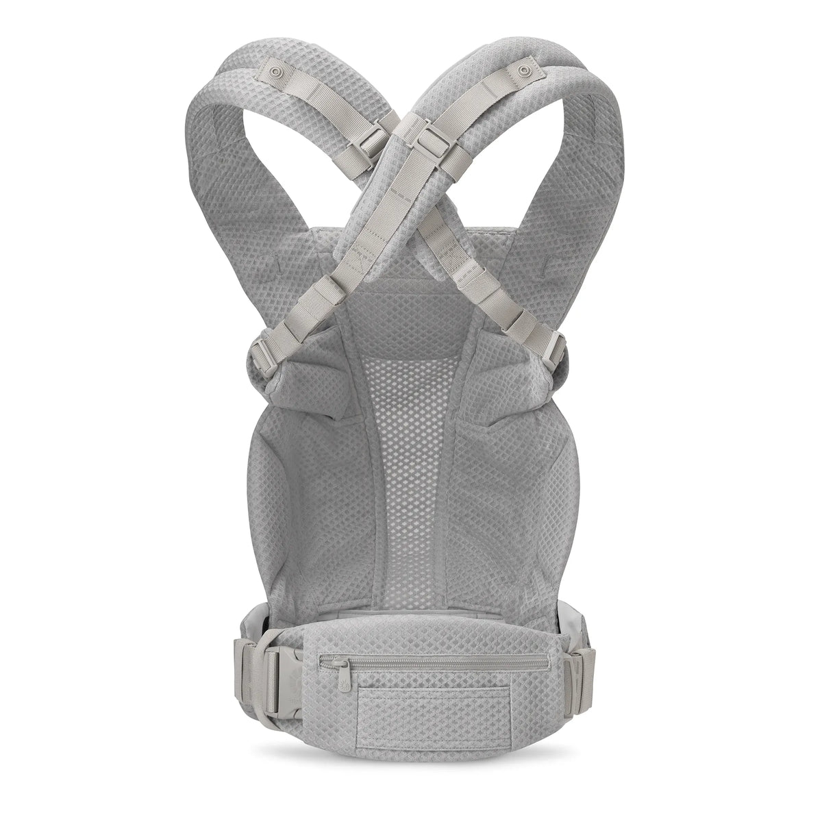Ergobaby Omni Deluxe Baby Carrier - Pearl Grey Mesh - Back View