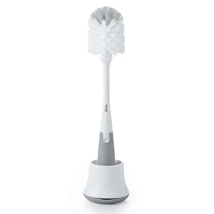 OXO Tot Bottle Brush with Detail Cleaner and Stand - Grey