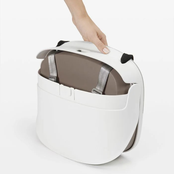 OXO Tot Perch Booster Seat with Straps - Taupe Folded