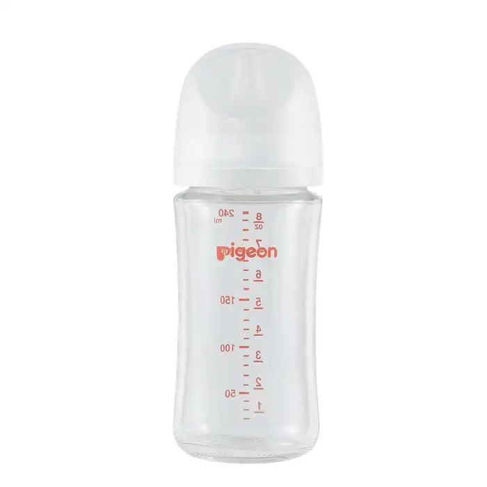 Pigeon Glass Bottle - 8oz with M/3M+ Nipple/Stage 3