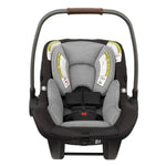 Nuna PIPA Lite Infant Car Seat - Caviar Front View without Canopy