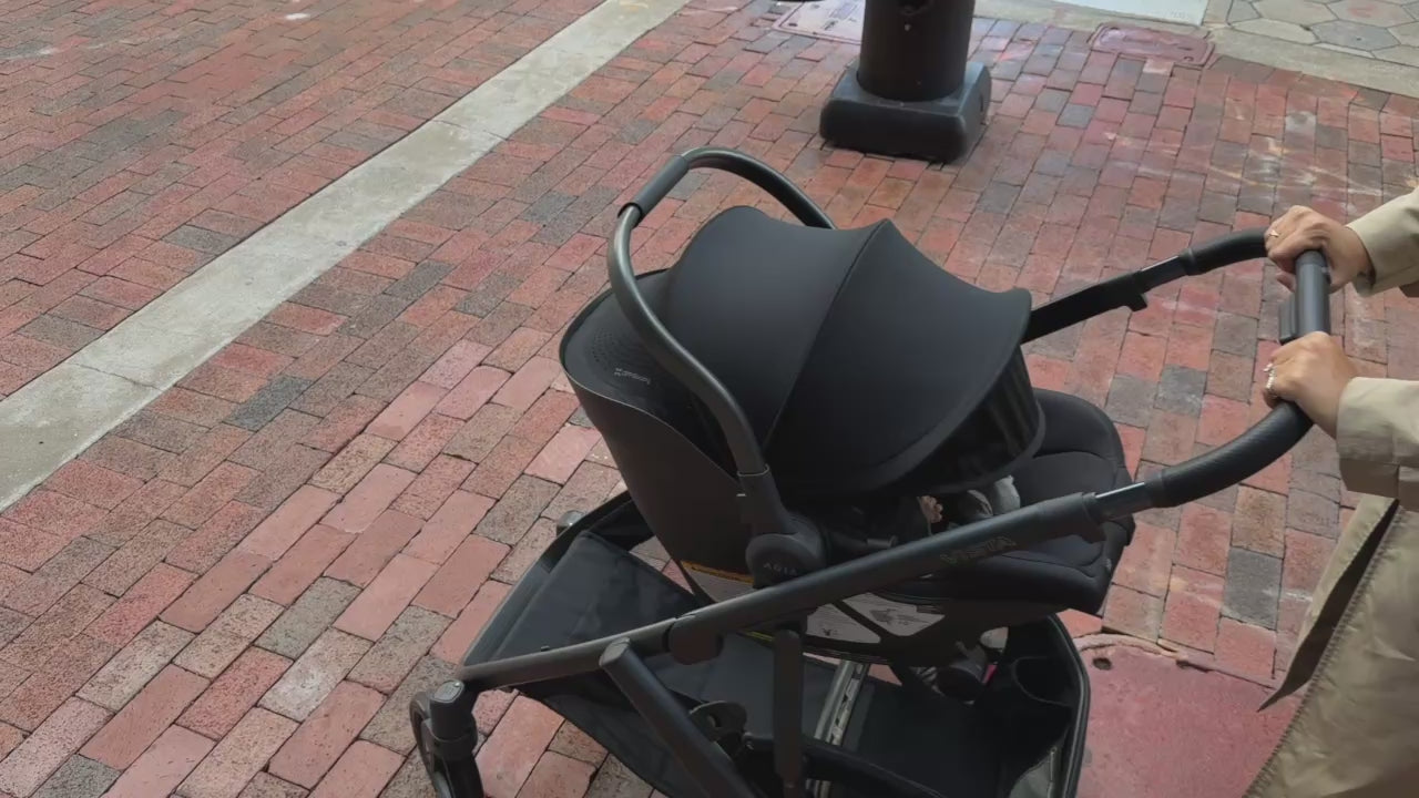UPPAbaby Aria V2 Infant Car Seat - James (Black | Black Leather) - UGC Video
