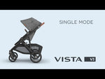 UPPAbaby Vista V3 Stroller - Single Mode Feature Video with Toddler Seat, Mesa Infant Car Seat & Bassinet V3