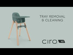 UPPAbaby Ciro V2 High Chair - Tray Removal & Easy Clean Up