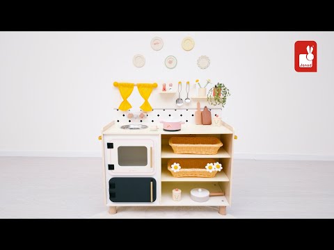 Janod Big Equipped Wooden Play Kitchen Feature Video