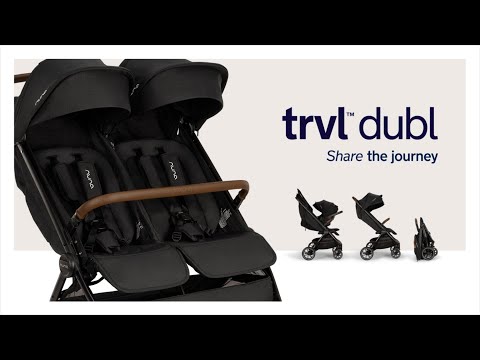 Nuna TRVL DUBL Stroller - Caviar Feature Video