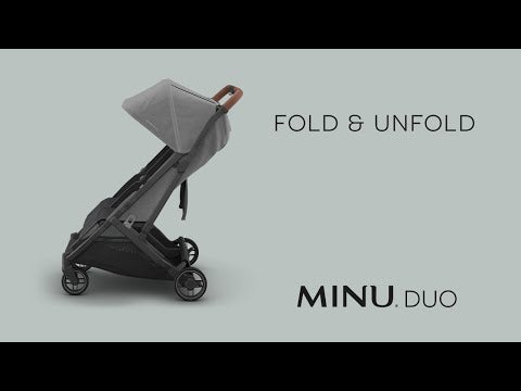 UPPAbaby Minu Duo Stroller Compact Lightweight Double Stroller - Fold & Unfold Feature Video
