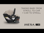 UPPAbaby Mesa V3 Infant Car Seat - Taking Your Baby from Stroller to Car & Car to Stroller Video