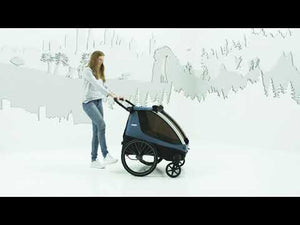 Thule Courier 2 Seat Kids Cargo Bike Trailer - Video on Features