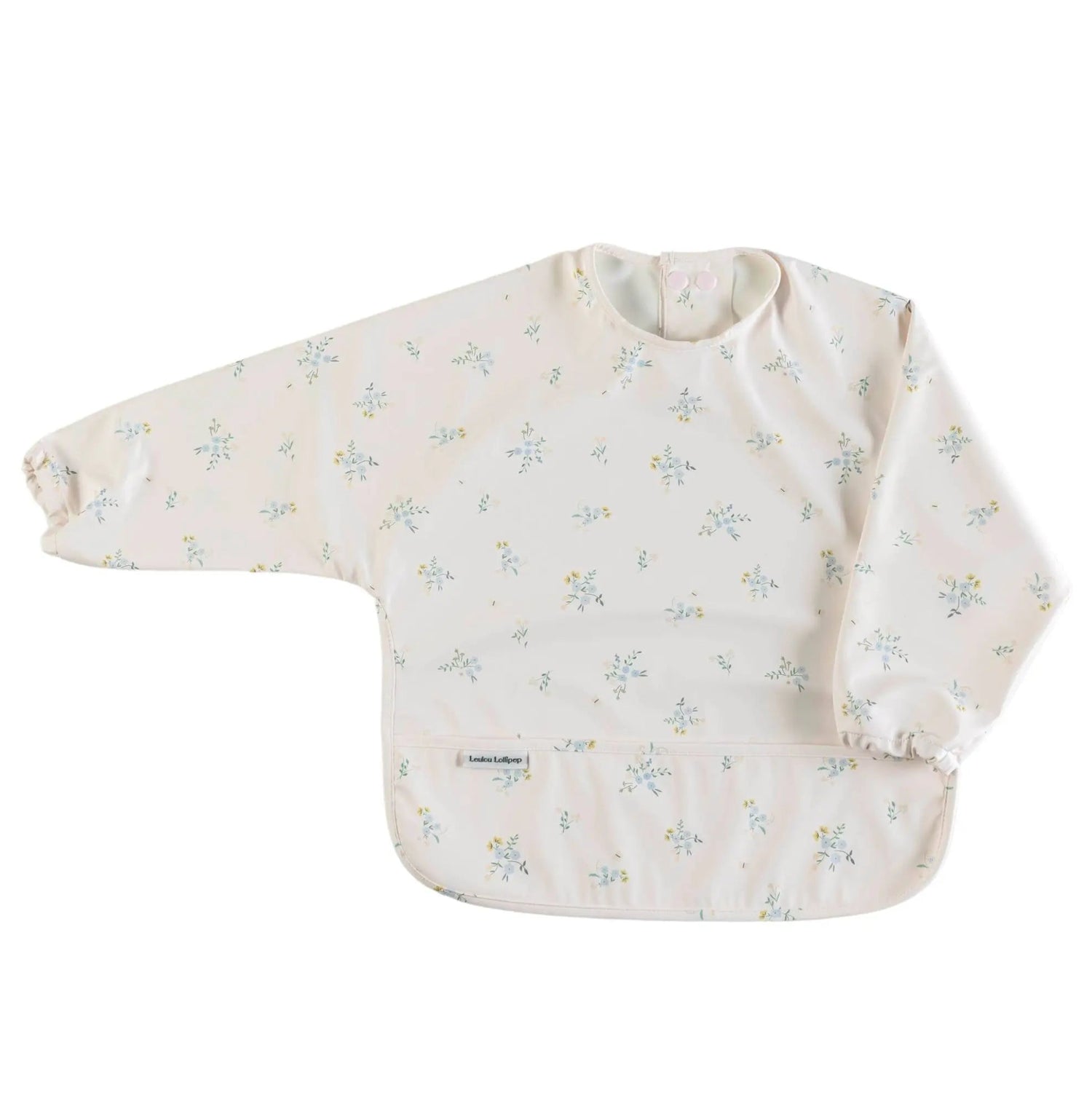 Loulou Lollipop Long Sleeve Waterproof Bib - Ditsy Floral