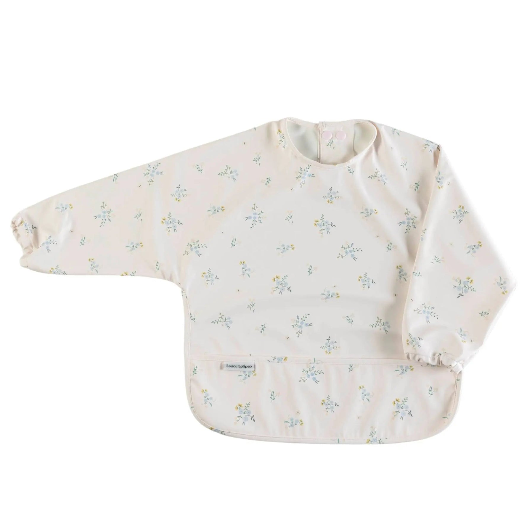 Loulou Lollipop Long Sleeve Waterproof Bib - Ditsy Floral