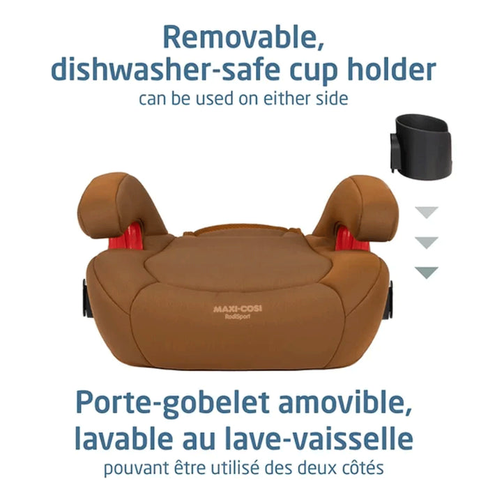 Maxi-Cosi RodiSport Booster Seat - Removable & Dishwasher Safe Cup Holder