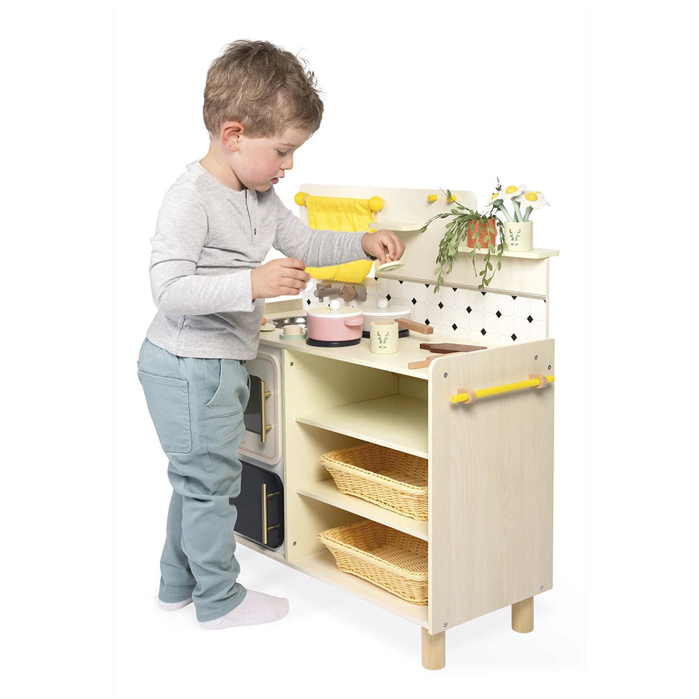 Janod Big Equipped Wooden Play Kitchen Lifestyle 3